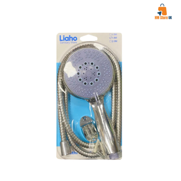 Bathroom Shower Head with 1.8M Flexible Shower Hose Pipe Set Assorted Colours 0556 (Parcel Rate)