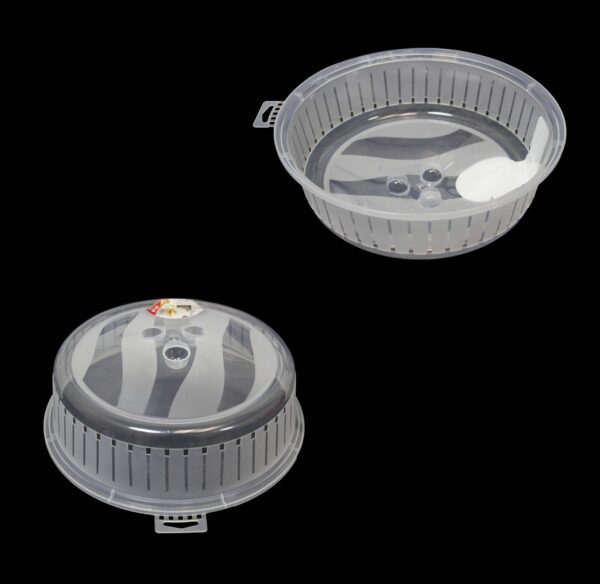 Microwave Cover Plastic Food Plate Cover Vented Clear Plate Cover 26cm D10506 (Parcel Rate)