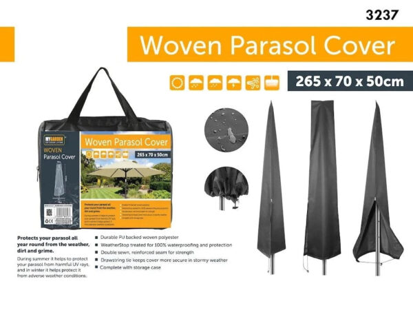 Garden Woven Parasol Cover 3237 (Parcel Rate) - Image 8