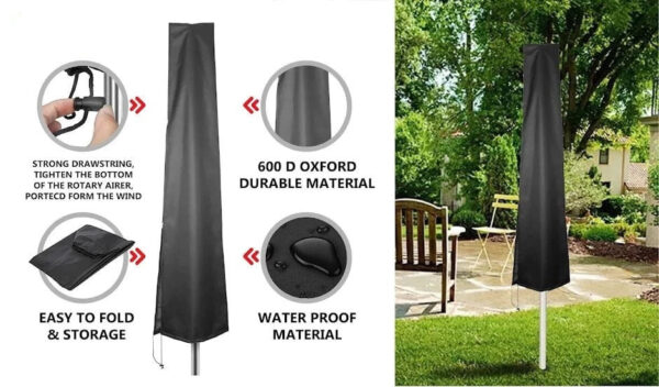 Garden Woven Parasol Cover 3237 (Parcel Rate) - Image 5