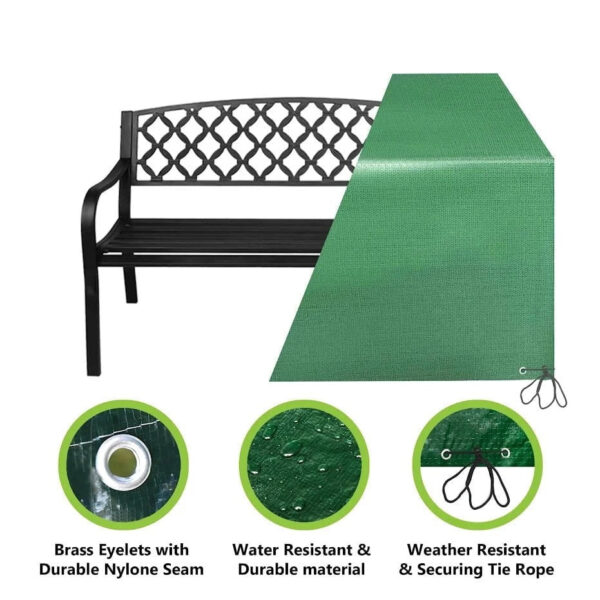 Garden Bench Cover 90 x 162 x 66 cm 3329 (Parcel Rate) - Image 4