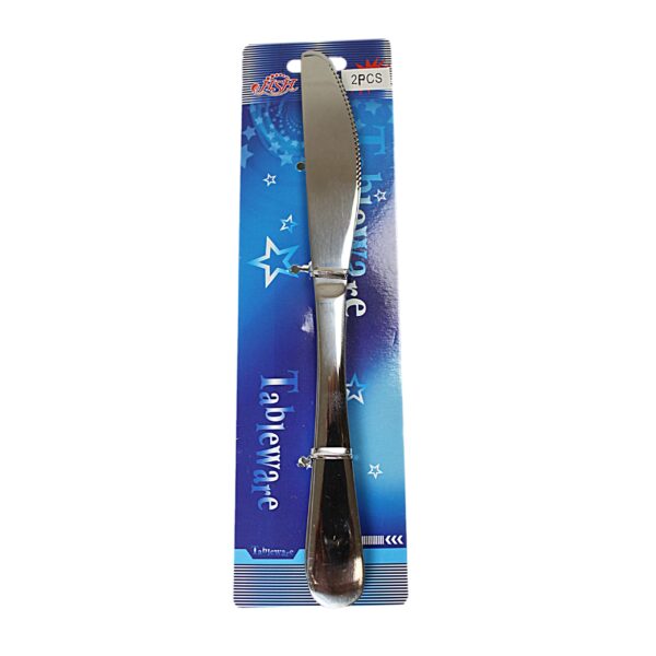 Stainless Steel Kitchen Tableware Butter Knife Pack of 2 0797 (Large Letter Rate) - Image 2