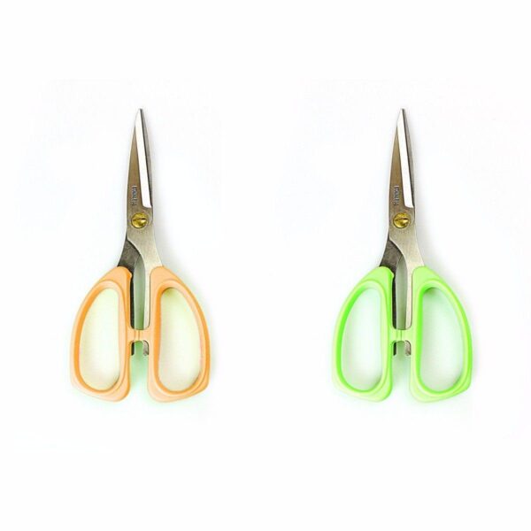 Stainless Steel Fabric And Kitchen Scissors Assorted Colours 0355 (Parcel Rate)