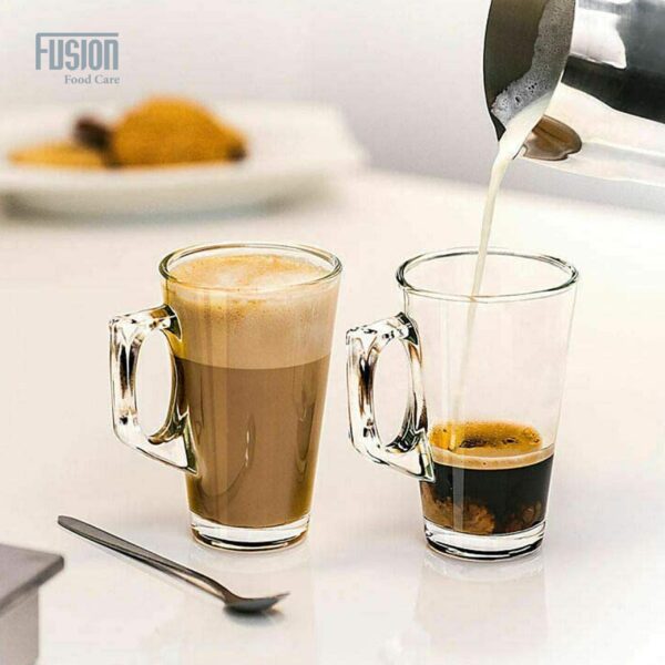 Set Of 6 Latte Glasses 240ml  Dishwasher Safe 4944 (Parcel Rate) - Image 4
