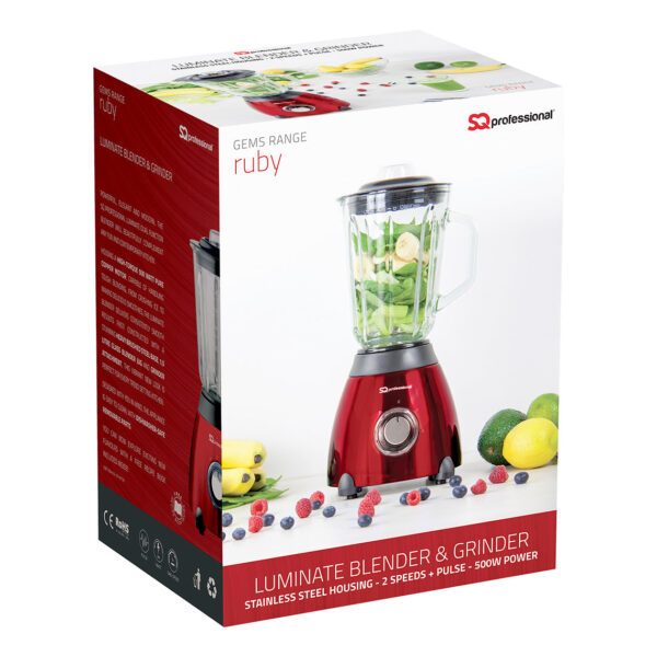 SQ Professional Luminate Blender and Grinder 500W  Axinite 7207 (Parcel Rate) - Image 2
