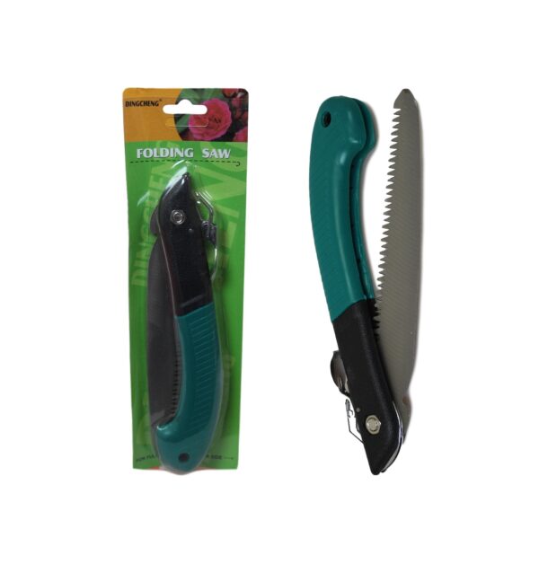 Garden Hedge Branch Folding Saw 23 cm 5836 A (Parcel Rate) - Green