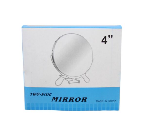 4 Inch Cosmetic Make up Shaving Magnifying Round on Stand 2 Sided Mirrors 5955 (Large Letter Rate) - Image 3