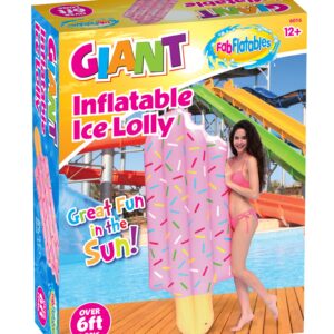 Giant Inflatable Ice Cream Lolly Swimming Pool Bed Over 6 FT Long 6016 (Parcel Rate)