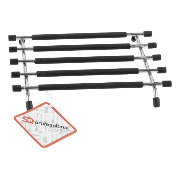 SQ Pro Elite Metal and Silicone Pan Trivet Black 20 x 21 cm 6224 (Parcel Rate) - Image 5
