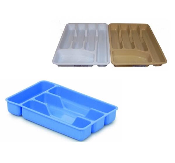Small Cutlery Tray Assorted Colours Random Sent x 1 Home Kitchen D14000 (Parcel Rate) - Image 2