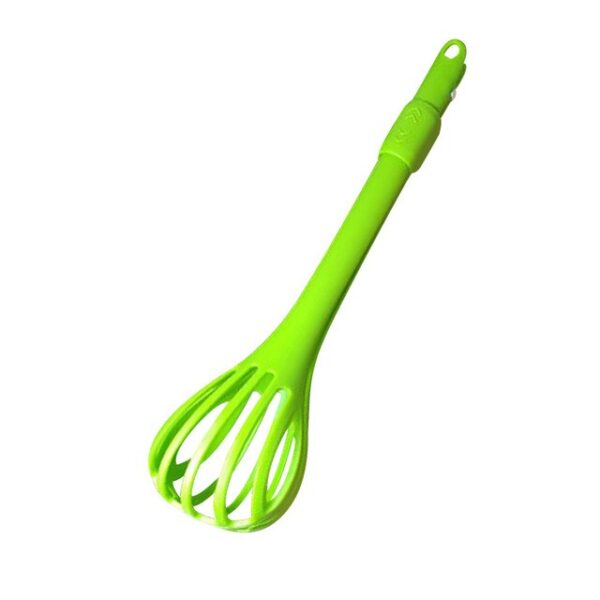 2 in 1 Egg Whisk and Tongs Plastic 27 cm Assorted Colours 7044 (Parcel Rate) - Image 2