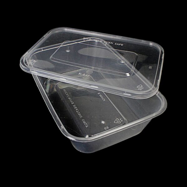 Disposable Plastic Microwave Food Container Pack of 6 500 ml SK1100 (Parcel Rate) - Image 2